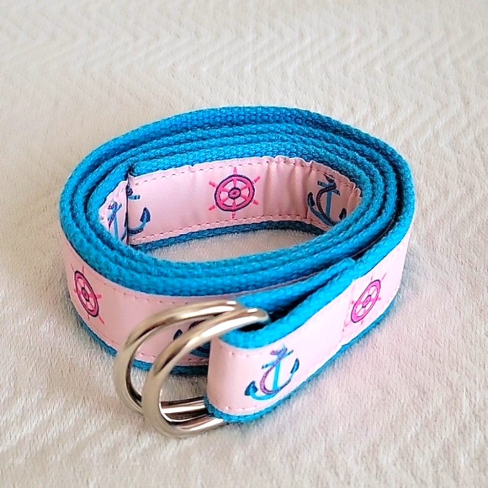 Vintage Douglas Paquette Nautical Fabric Belt - M